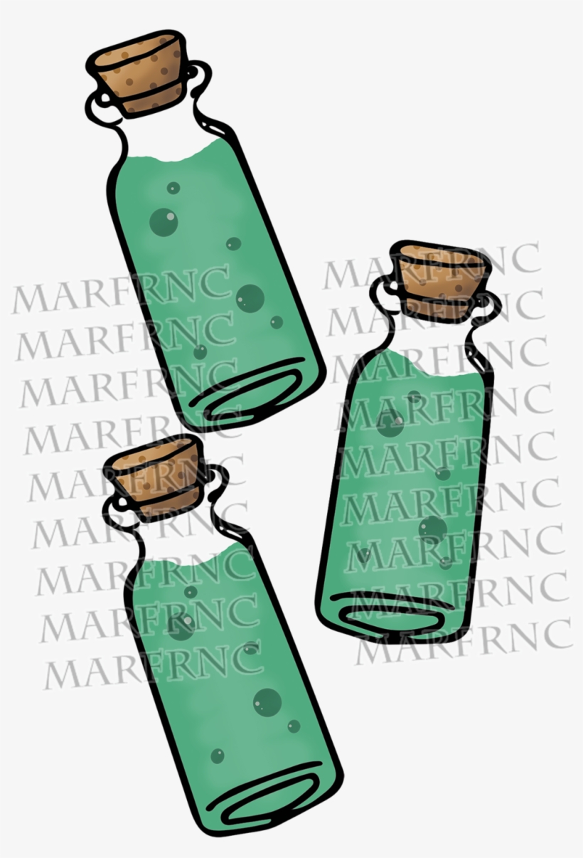 Banner Black And White Poison Vial Clipart, transparent png #1544437