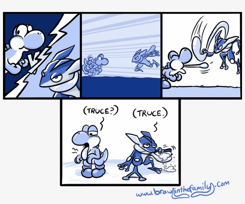 Greninja Has It Rough - Greninja Smash Bros Comic, transparent png #1544803