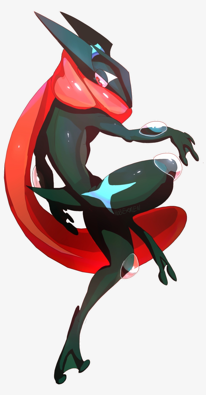 Me Shiny Greninja, Zed - Shiny Greninja Art, transparent png #1544824