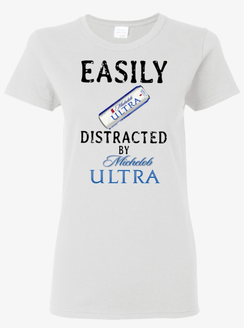 Easily Distracted By Michelob Ultra T Shirt Hoodie - Easily Distracted By Horses, transparent png #1544862