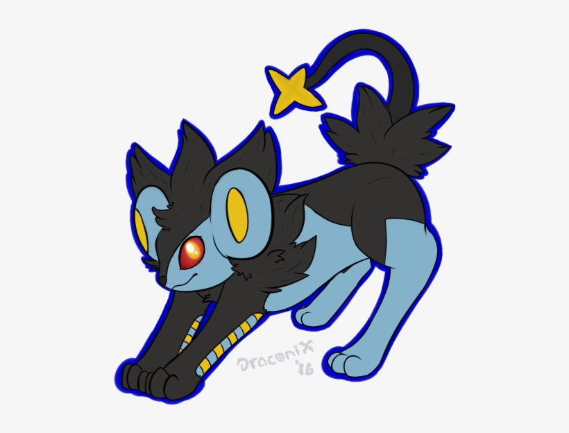 Luxray Sticker - Cartoon, transparent png #1544947