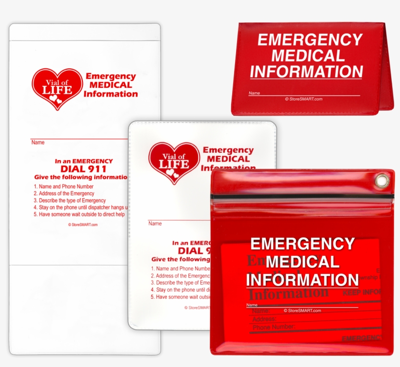 Vial Of Life & Yellow Dot - Storesmart Vial / File Of Life Medical Info Pocket, transparent png #1545075