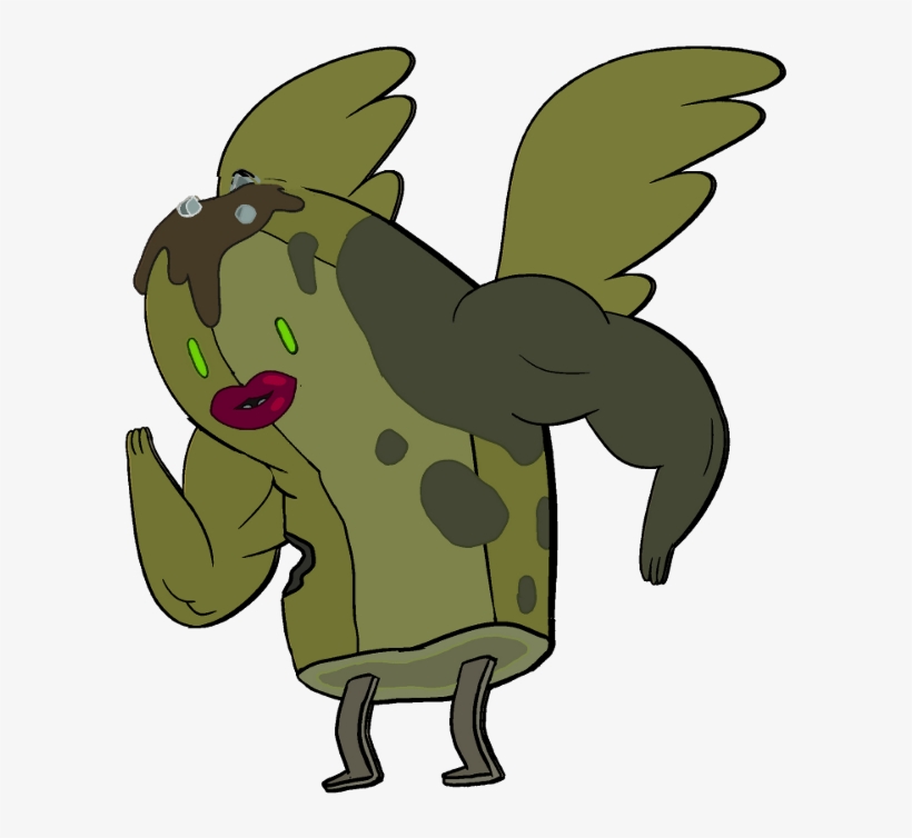 Zombie Banana Guard With Wings, Lips, And Muscles, transparent png #1545492
