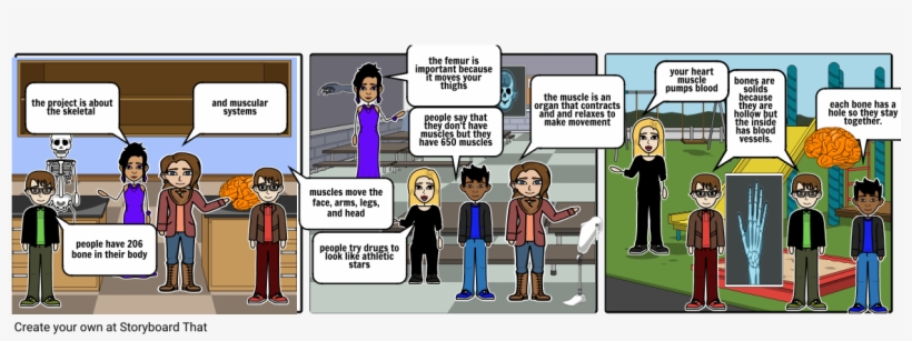 Skeleton Muscles - Cartoon, transparent png #1545659