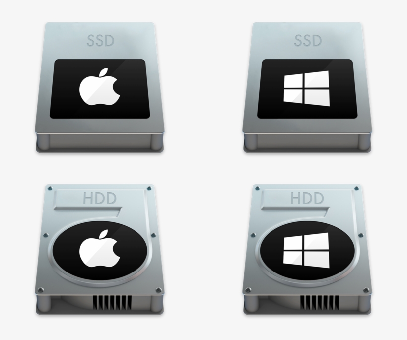 Set Of 10 Icons - Windows 10 Hard Drive Icon, transparent png #1545854