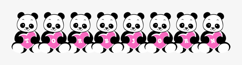 Torbjørn Love-panda Logo - Angeline Name, transparent png #1546485