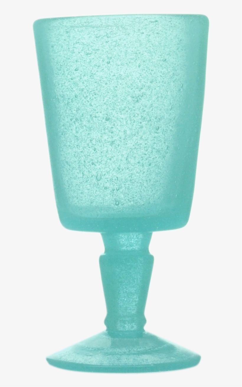 Goblet Turquoise - Glass, transparent png #1547050
