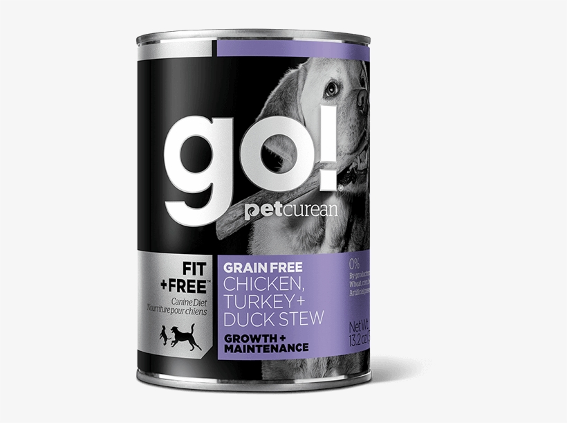 Go Fit Free Grain Free Chicken, Turkey Duck Stew Recipe - Go Canned Dog Food, transparent png #1547292