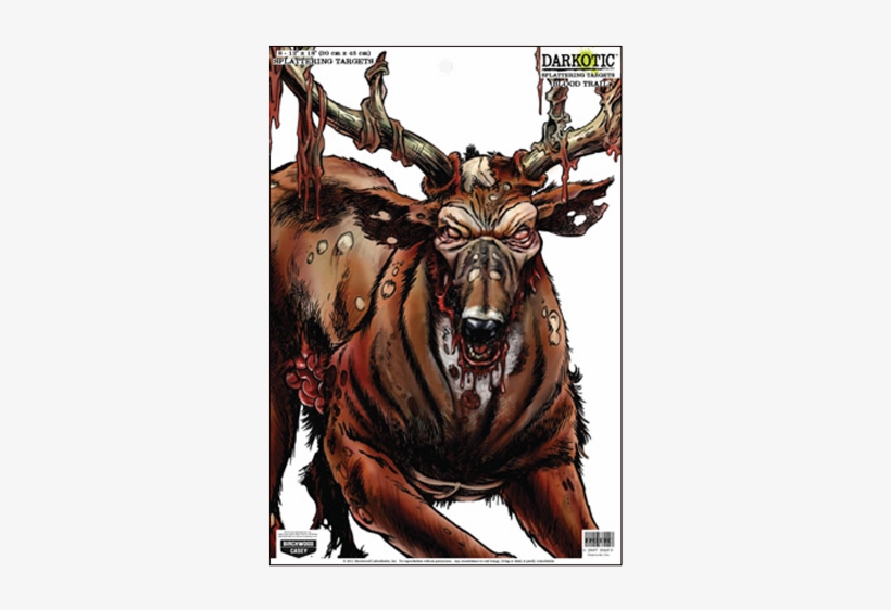 Birchwood Casey 35635 Darkotic Blood Trail Splattering - Bw Casey Darkotic 12x18 In Blood Trail Splatter Target, transparent png #1547406