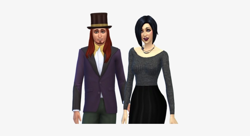 This Is My Third Generation Goth Family With Alexander - Cornelia Goth Sims 4, transparent png #1547407