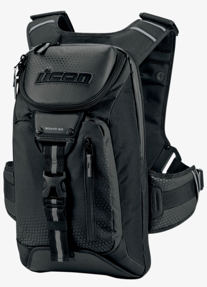 Squad 3 Backpack - Icon Squad 3 Back Pack - Black, transparent png #1547532