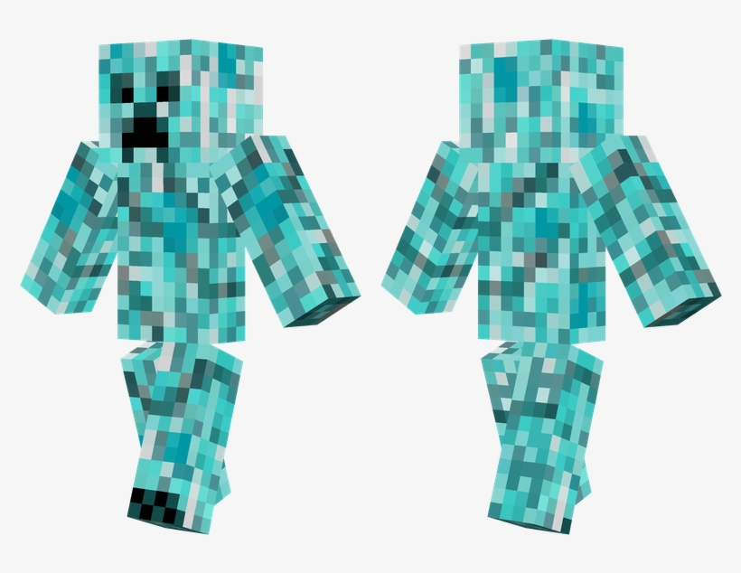 Diamond Creeper - Minecraft Skin Tmnt Raph, transparent png #1548091