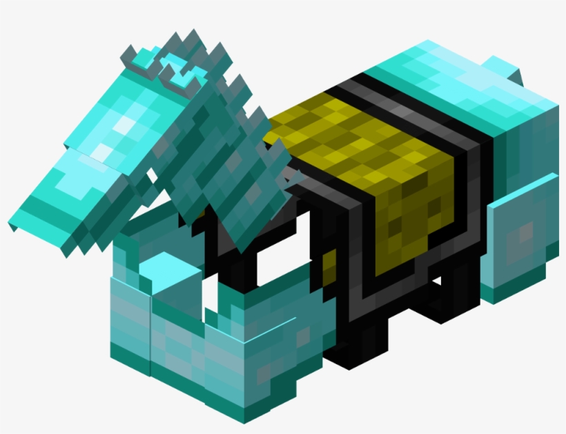 Minecraft Diamond Png Download - Minecraft Zbroja Na Konia, transparent png #1548189