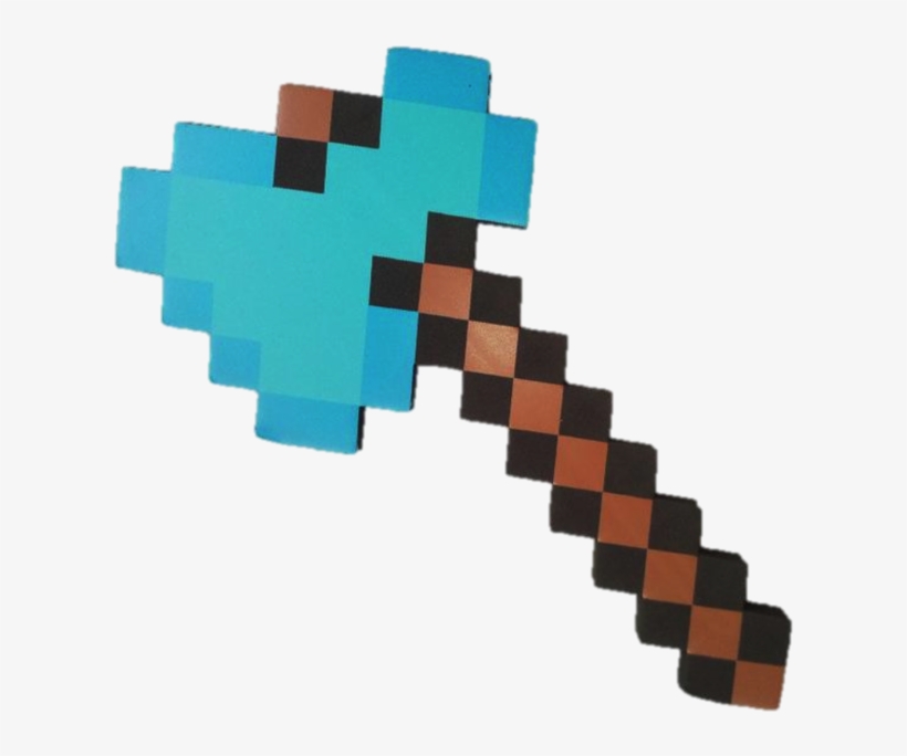 Diamond Axe - Minecraft Tools - Diamond Axe By Thinkgeek, transparent png #1548497