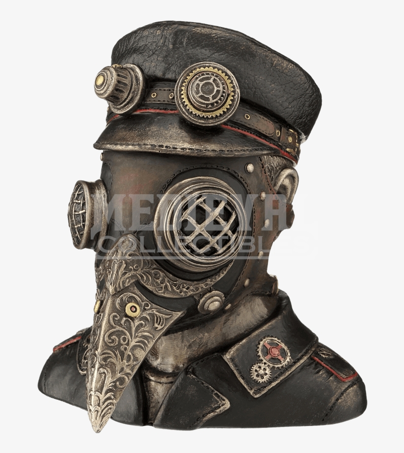 Steampunk Plague Doctor Bust Trinket Box - Plague Doctor Steam Punk, transparent png #1548560