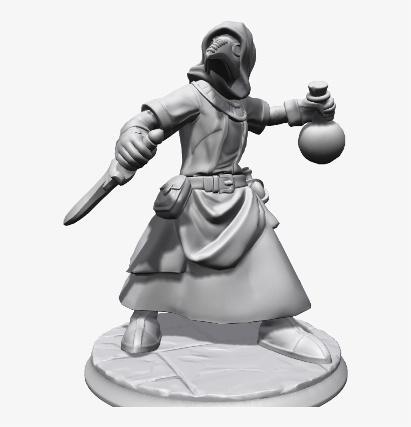 Darkest Dungeon Plague Doctor Miniature, transparent png #1548635