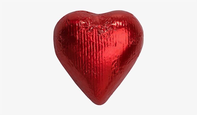 Red Foiled Solid Milk Chocolate Hearts Bulk Bags For - Just Candy Red Solid Milk Chocolate Foiled Hearts, transparent png #1549207