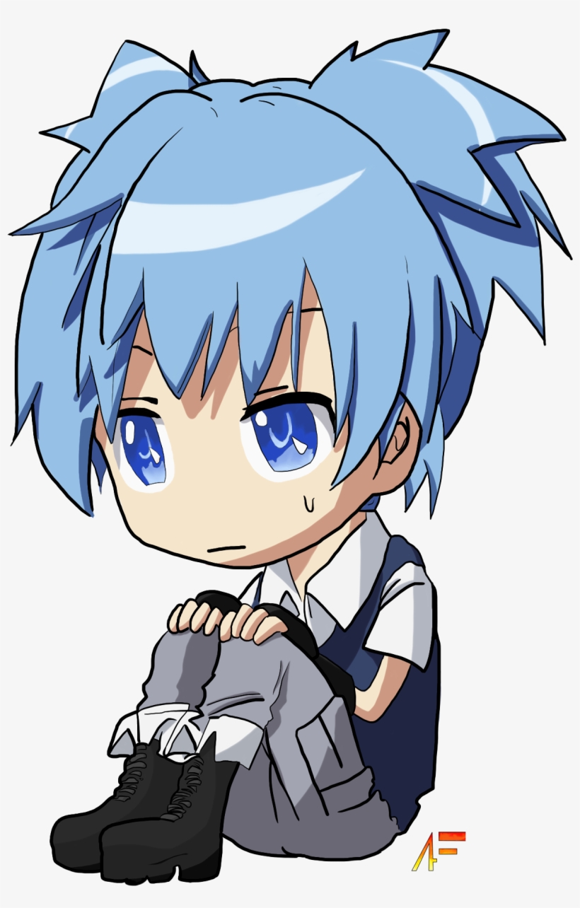 Download Nagisa By Aliasfiammetta On Deviantart - Assassination Classroom Nagisa Chibi, transparent png #1549394