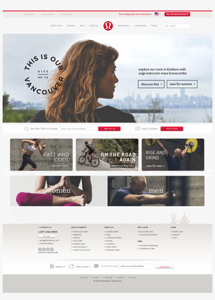 Lululemon Athletica Competitors, Revenue And Employees - Website, transparent png #1549572