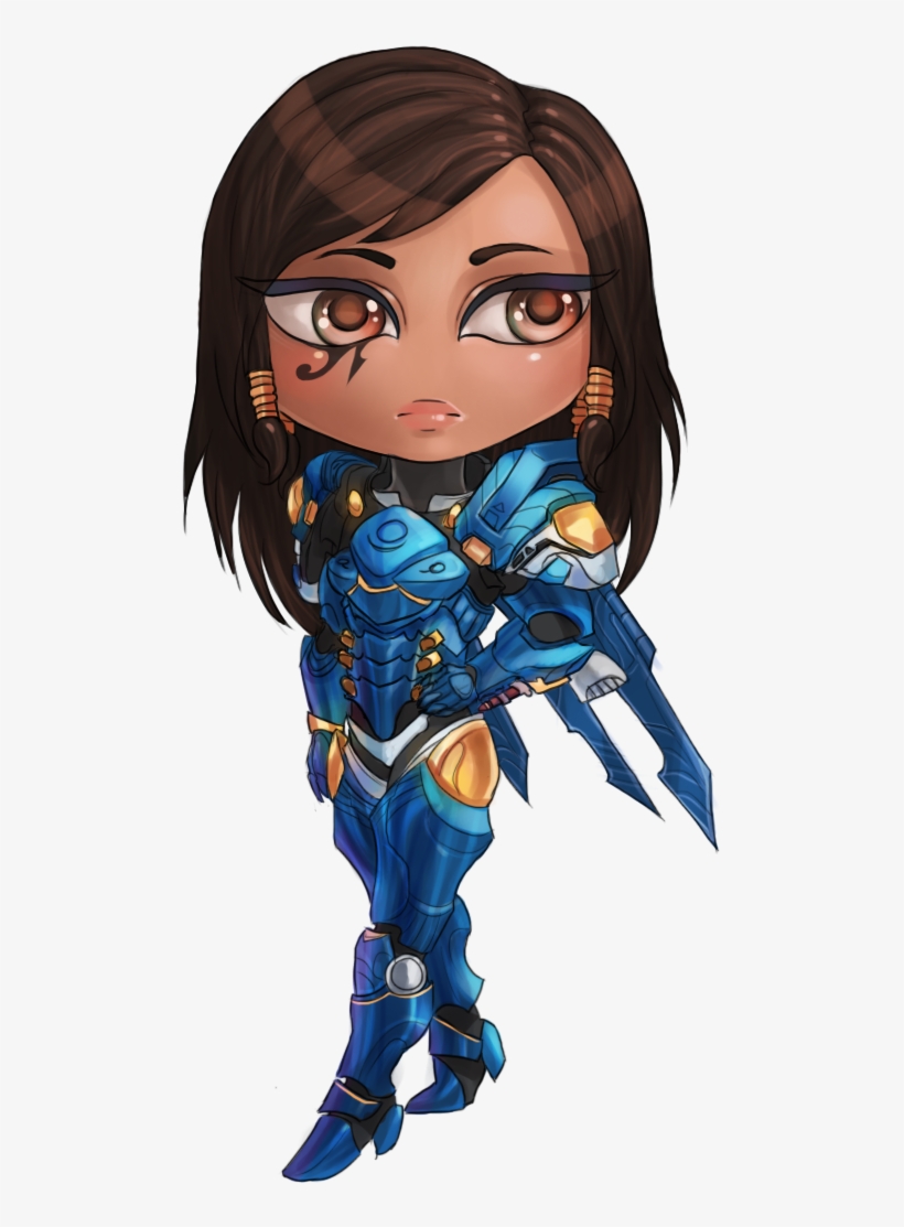 Overwatch Fictional Character - Pharah Chibi, transparent png #1549657