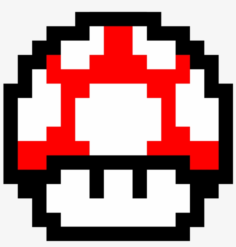 Super Mario Red Mushroom Pixel By Komankk-d72gwo0 - Mario Mushroom Pixel, transparent png #1549686