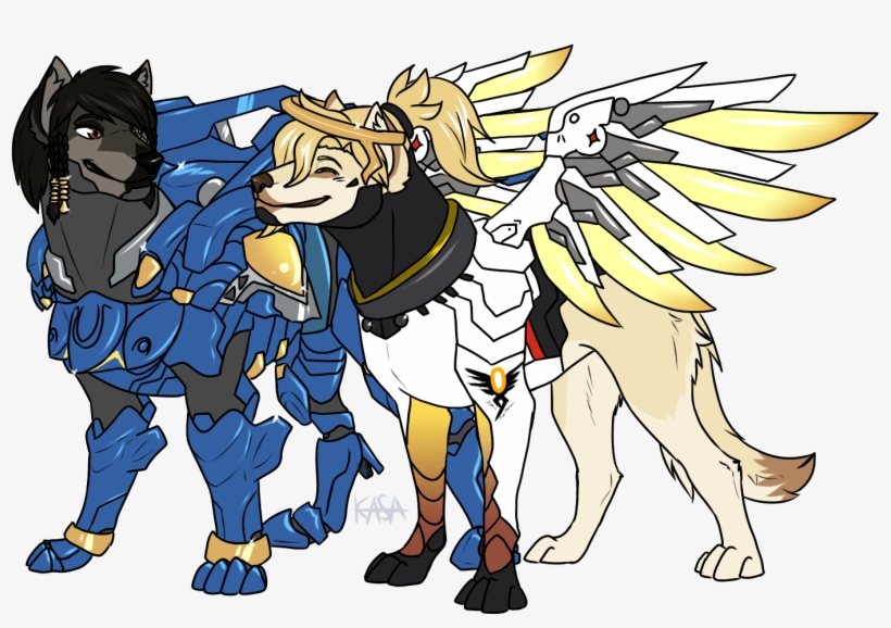 Pharah And Mercy - Mercy Overwatch As A Dog, transparent png #1549764