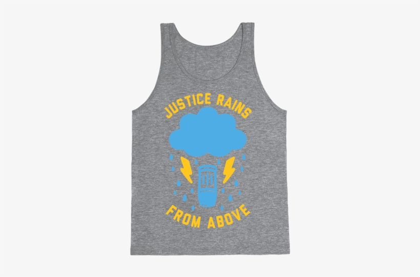 Justice Rains From Above Tank Top - T-shirt, transparent png #1550400