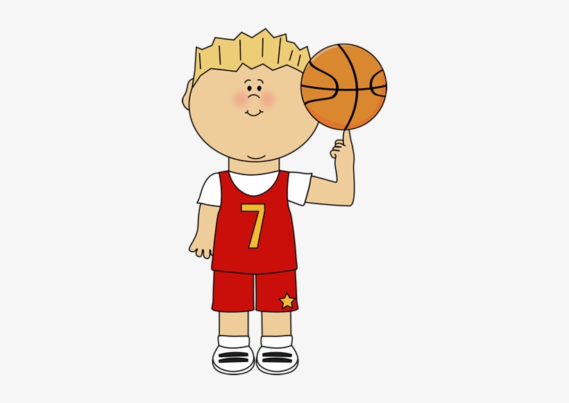 Boy Clipart Playing - Boy Basketball Clipart, transparent png #1550501