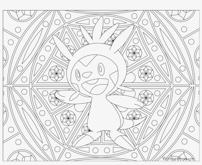 Adult Pokemon Coloring Page Chespin - Pokemon Adult Coloring Pages, transparent png #1550743