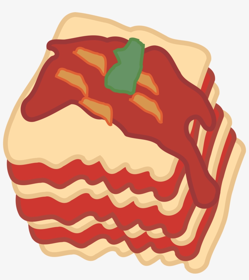 Black And White Library Clipart - Lasagna Clipart, transparent png #1551805