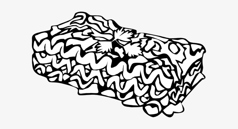 Free Vector Lasagna Clip Art - Lasagna Black And White, transparent png #1551867