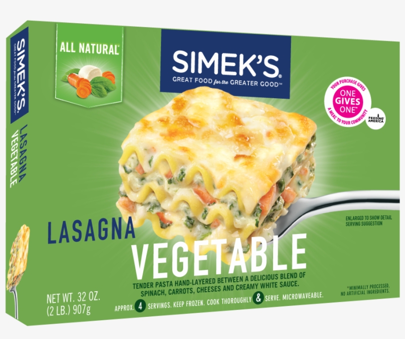 Nutrition Information - Simek's Lasagna, transparent png #1551893