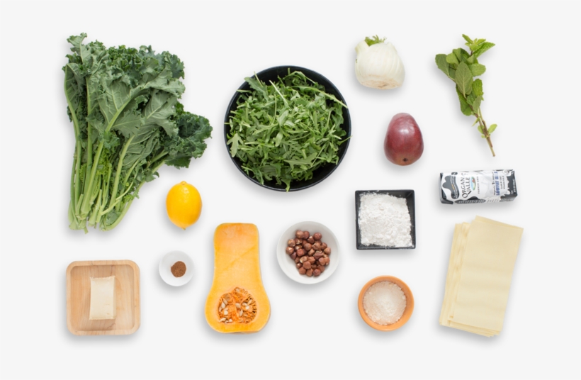 Kale & Butternut Squash Lasagna With Arugula, Pear - Butternut Squash, transparent png #1551938