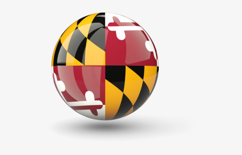 Illustration Of Flag Of<br /> Maryland - Maryland Flag Sphere, transparent png #1552276