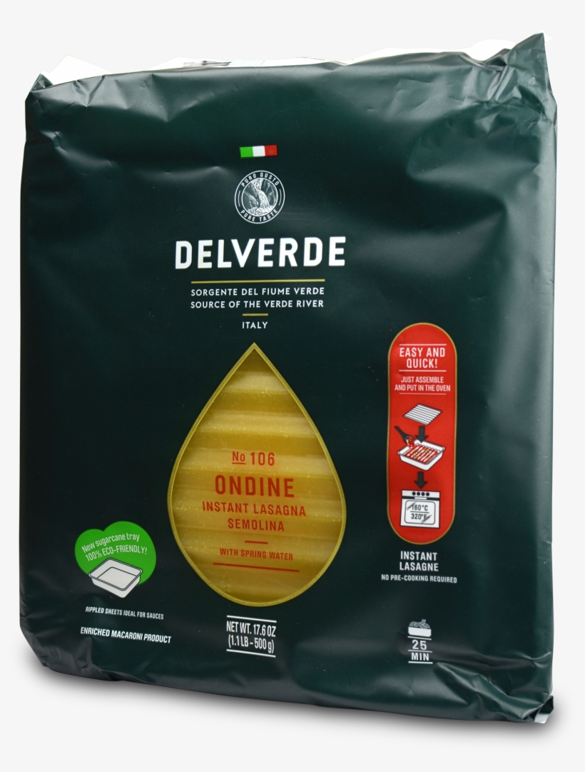 Delverde Imported No Boil Lasagna - Delverde Lasagna, transparent png #1552318