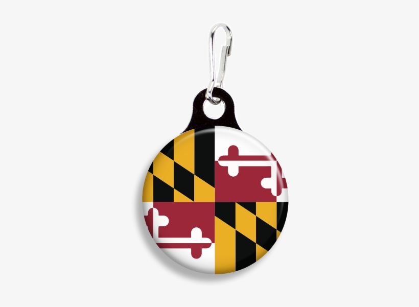 Fetch Life Pet Outfitters Dog & Cat Collar Clips - Maryland State Flag, transparent png #1552475