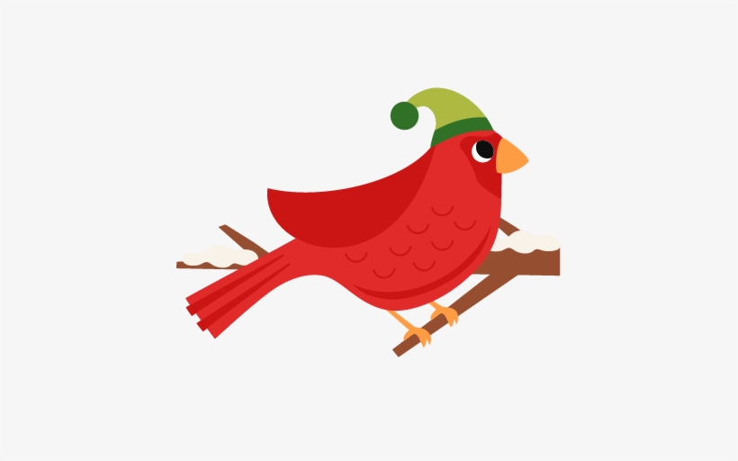 Download Cardinals Svg Branch Clipart - Christmas Bird Clip Art PNG image f...