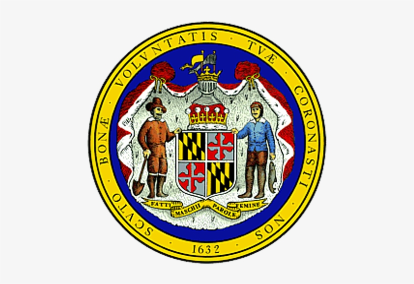 Md State Seal2 - Maryland Government, transparent png #1552932