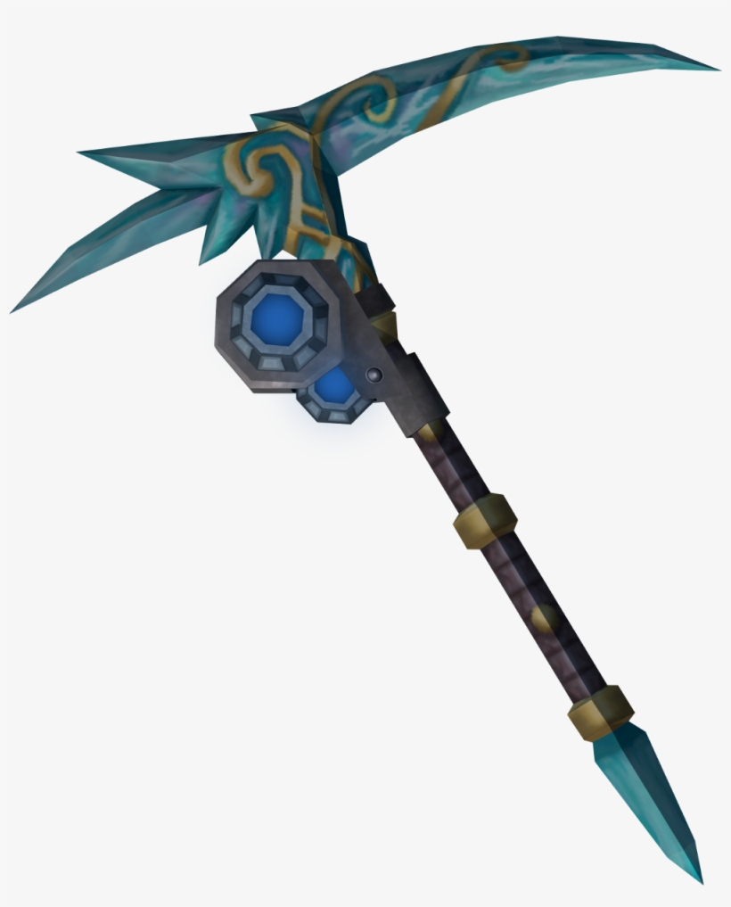 Sky Blue Opal Pickaxe - Pickaxe Weapon, transparent png #1553019