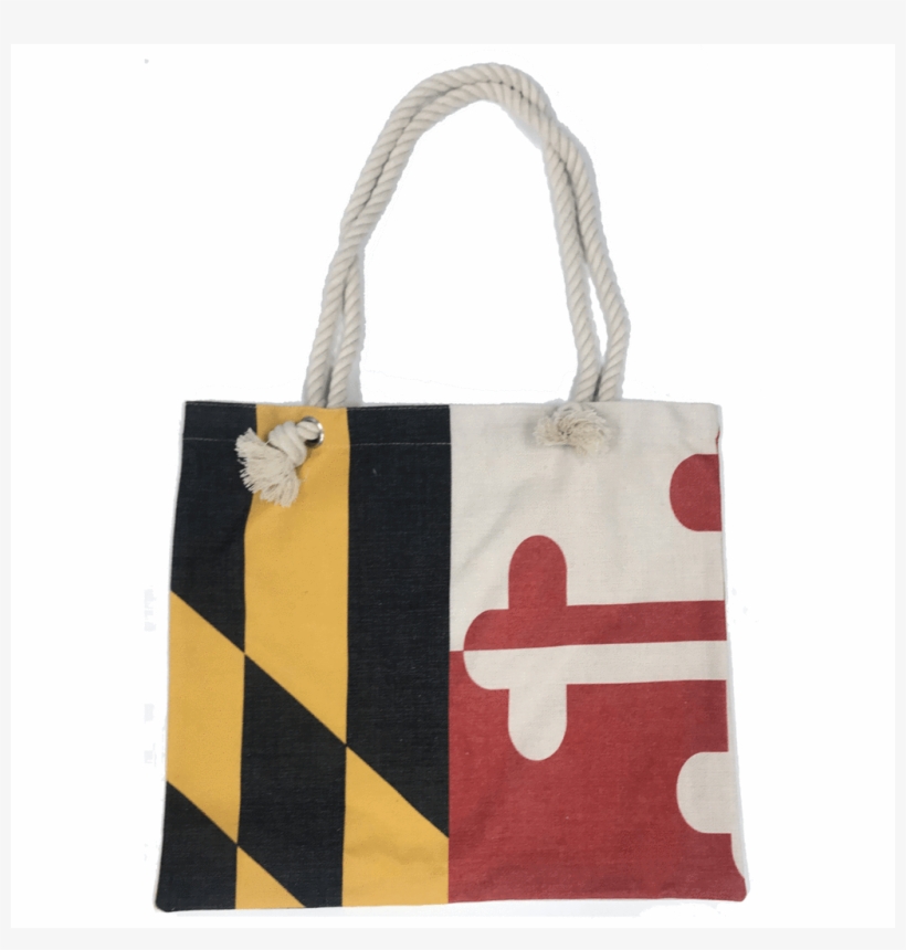 Maryland Flag With Rope Handles / Tote Bag - Maryland Flag Round, transparent png #1553084