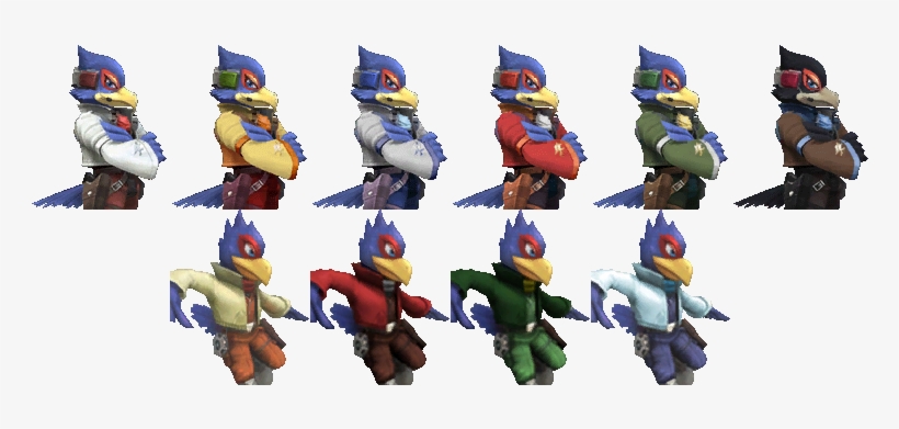Alternate Costumesedit - Smash 4 Falco Skins, transparent png. 