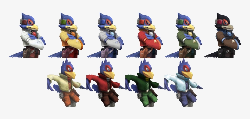 Alternate Costumesedit - Smash 4 Falco Skins, transparent png #1553318