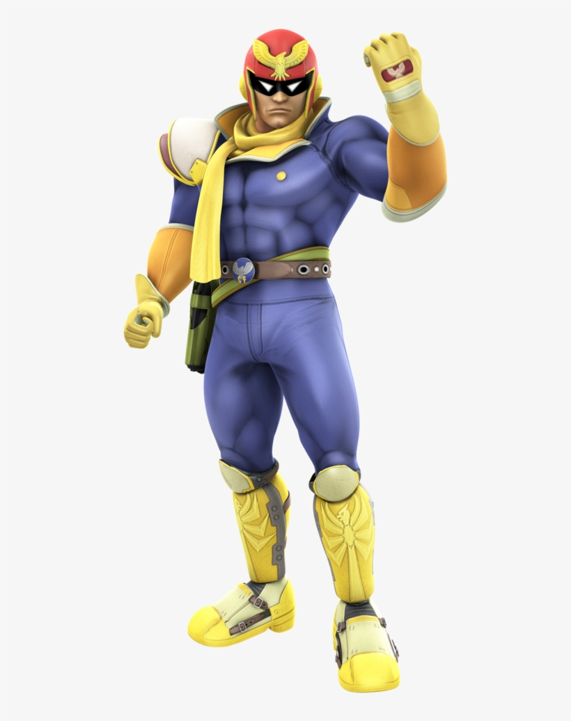 Captain Falcon Smash 4 Png Clip Art Black And White - F Zero Captain Falcon Png, transparent png #1553500