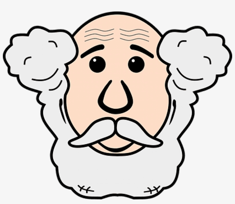 Face Grandfather Grandpa Human Man Old Old - Old Man Face Clipart, transparent png #1553616