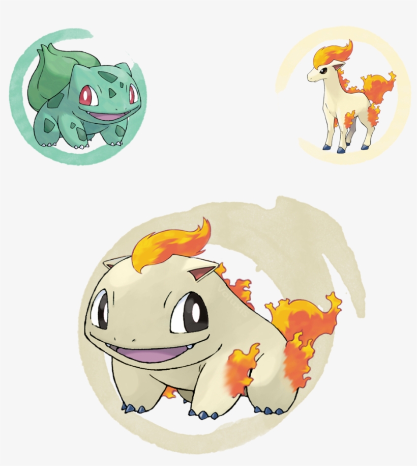 Voluxis - Bulbasaur And Ponyta, transparent png #1553757