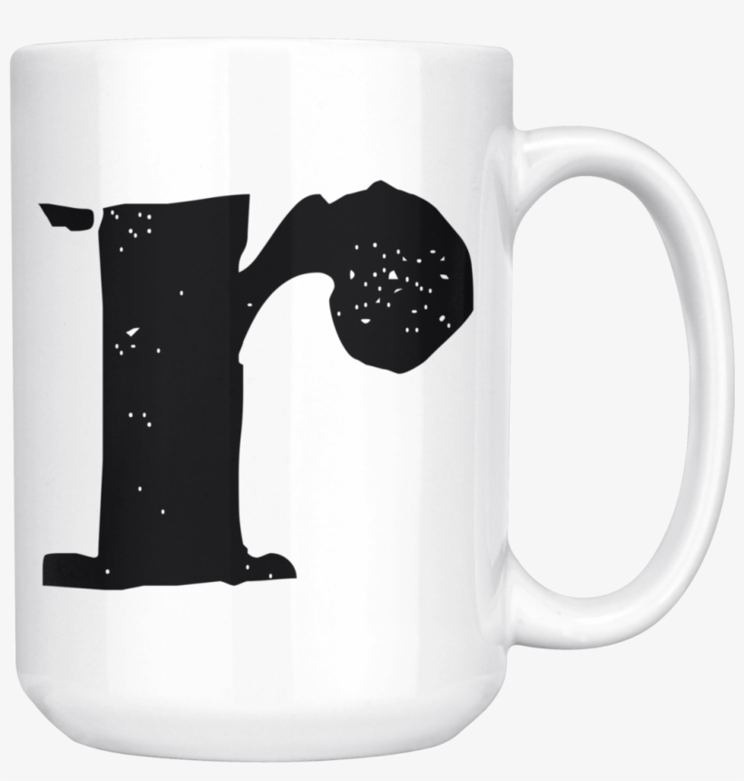 R Initial Mug - Left Handed Mug, transparent png #1553791