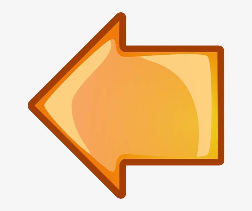 Computer, Back, Icon, Left, Right, Arrow, Cartoon - Left Arrow Png Orange, transparent png #1554170