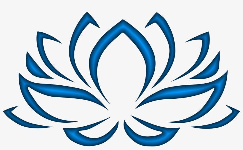 Flowers Clipart Blue Lotus Lotus Flower Clipart Black