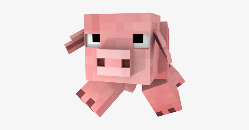 Minecraft Pig Front View - Render De Minecraft Mobs, transparent png #1554830