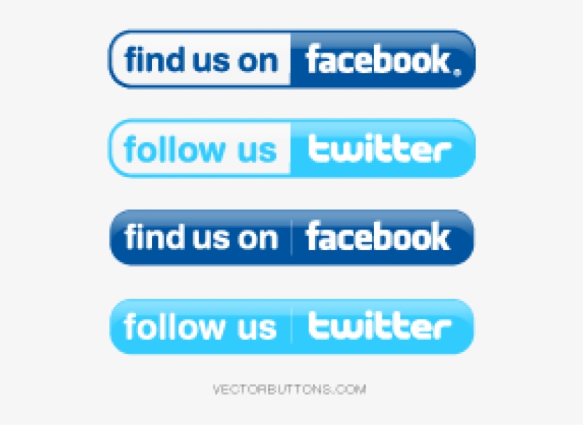 Facebook Logo Veyelp Icon Flat - Find Us On Facebook And Twitter Logos, transparent png #1555398